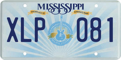 MS license plate XLP081