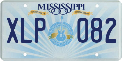 MS license plate XLP082