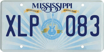 MS license plate XLP083