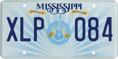 MS license plate XLP084
