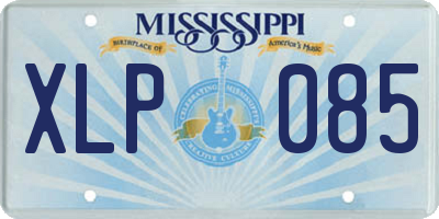 MS license plate XLP085