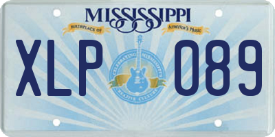 MS license plate XLP089