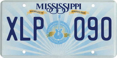 MS license plate XLP090