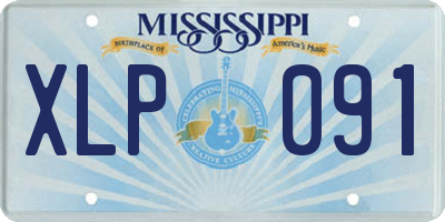 MS license plate XLP091