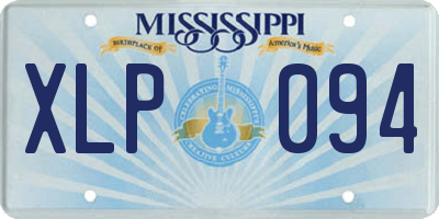 MS license plate XLP094