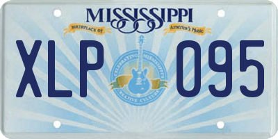 MS license plate XLP095