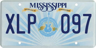 MS license plate XLP097