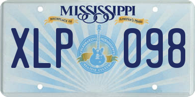 MS license plate XLP098