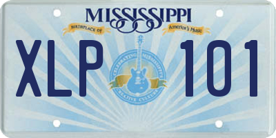 MS license plate XLP101