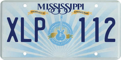 MS license plate XLP112