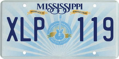 MS license plate XLP119
