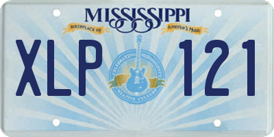 MS license plate XLP121