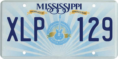 MS license plate XLP129