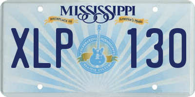 MS license plate XLP130