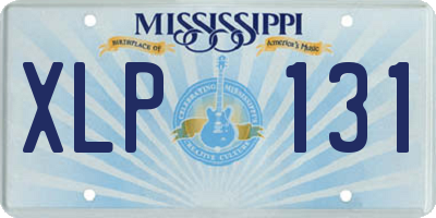 MS license plate XLP131