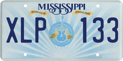 MS license plate XLP133