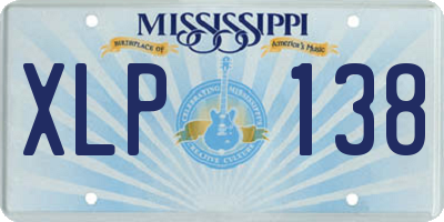 MS license plate XLP138