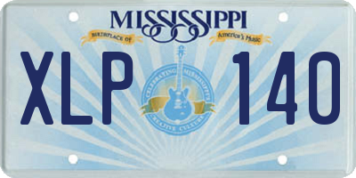 MS license plate XLP140
