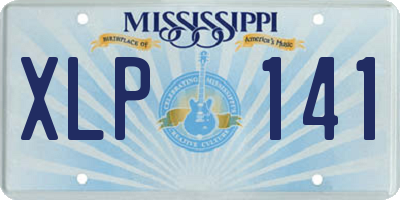 MS license plate XLP141