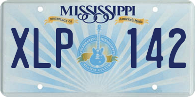 MS license plate XLP142