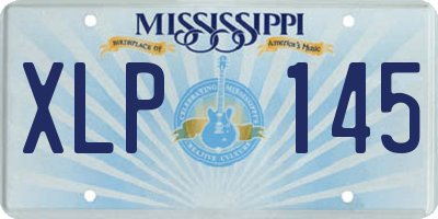 MS license plate XLP145