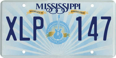 MS license plate XLP147