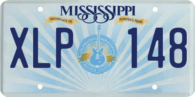 MS license plate XLP148