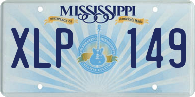 MS license plate XLP149