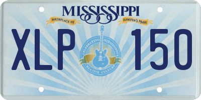 MS license plate XLP150