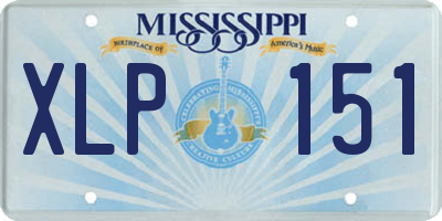 MS license plate XLP151
