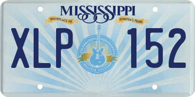 MS license plate XLP152
