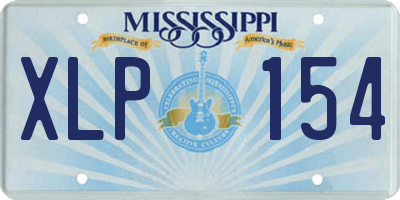 MS license plate XLP154