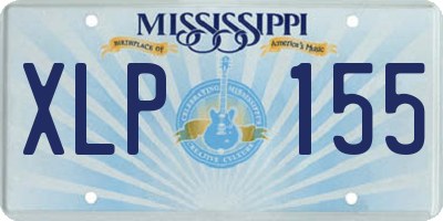 MS license plate XLP155