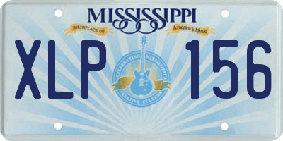 MS license plate XLP156