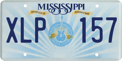 MS license plate XLP157