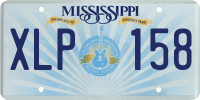 MS license plate XLP158