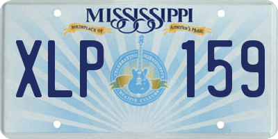 MS license plate XLP159