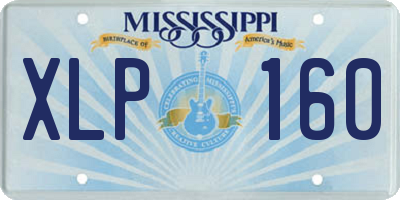 MS license plate XLP160