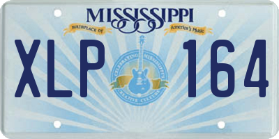 MS license plate XLP164