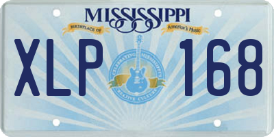 MS license plate XLP168