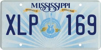 MS license plate XLP169