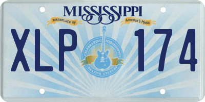 MS license plate XLP174