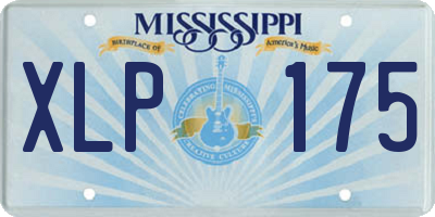 MS license plate XLP175