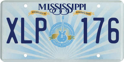 MS license plate XLP176