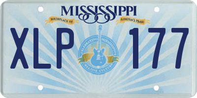 MS license plate XLP177