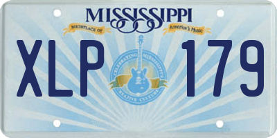 MS license plate XLP179