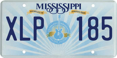 MS license plate XLP185