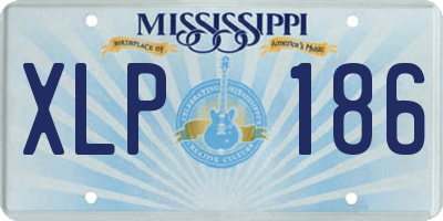MS license plate XLP186