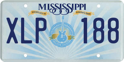 MS license plate XLP188
