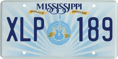 MS license plate XLP189